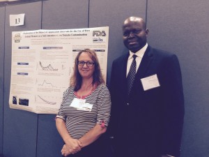Dr. Michele Jay-Russell and Mr. David Oryang at Poster Presentation